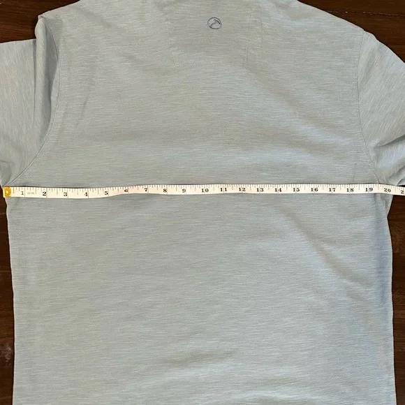 Hammer Made Light Blue Polo Shirt Small Floral Lined Collar - Picture 5 of 6